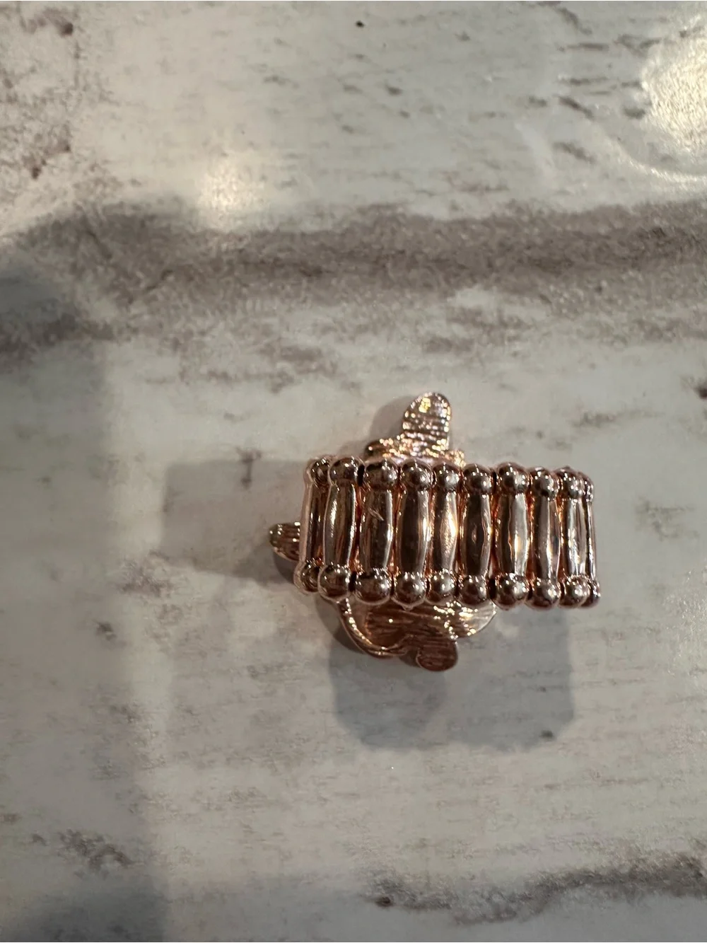 paparazzi Rose Gold Butterfly Cluster Statement Ring